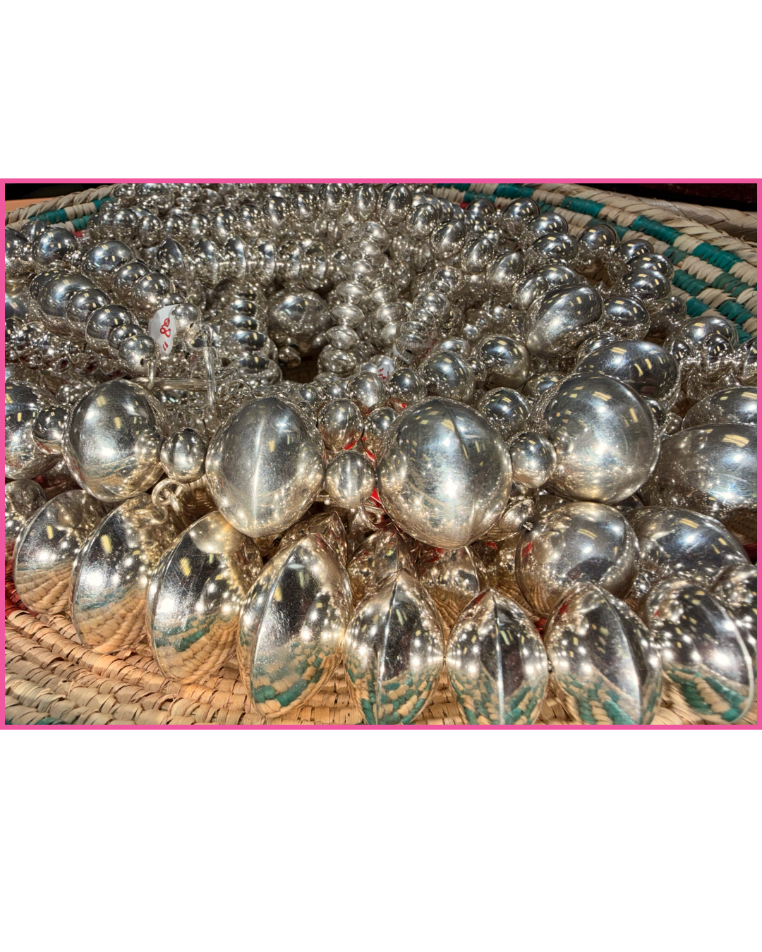 Silver Navajo Pearls