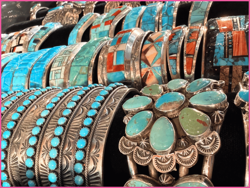 Native Collection of Silver Turquoise Cuffs