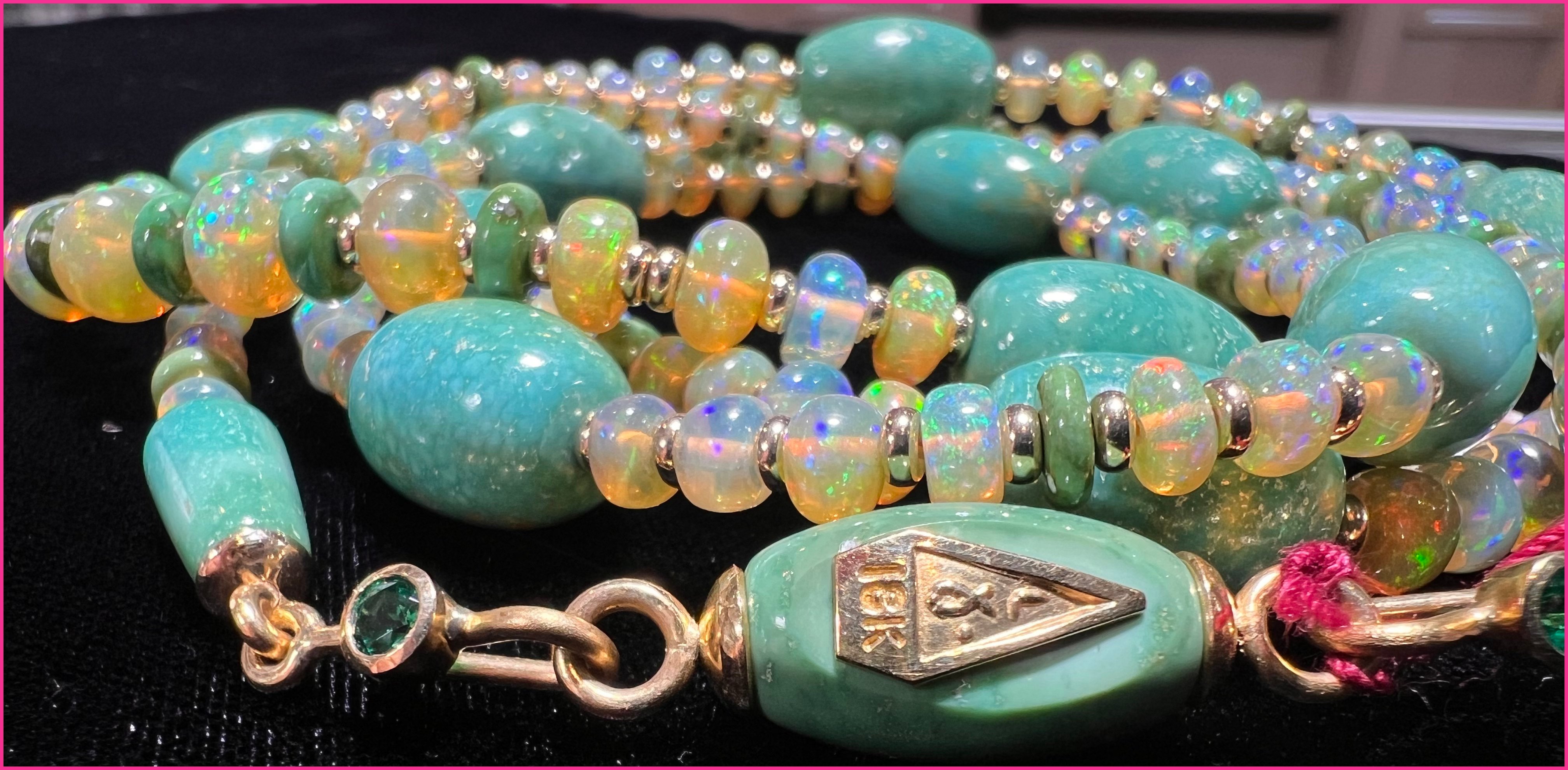 Larry Vasquez - Turquoise Opal Necklace