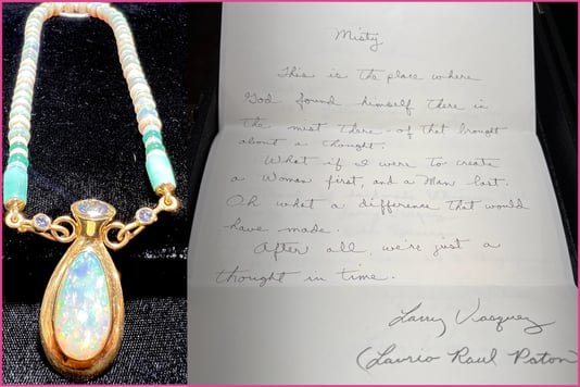 Larry Vasquez- Misty Necklace and Letter