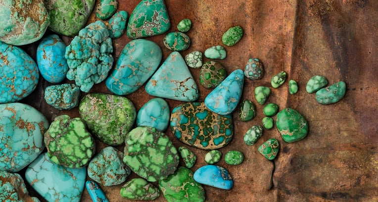 SUNWEST SILVER CO INC CARICO LAKE TURQUOISE CROP (1)