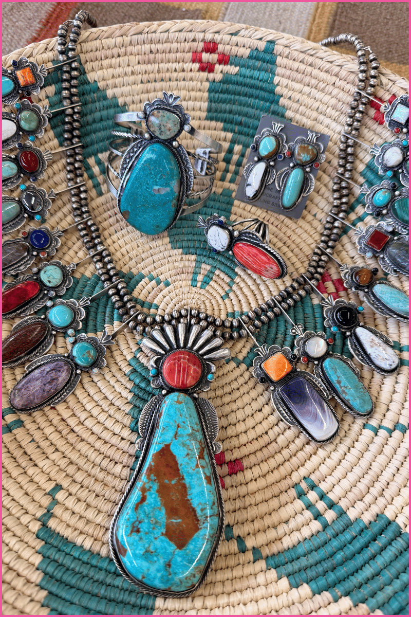 Native Artist Necklace Meaning Community of Turquoise and Silver