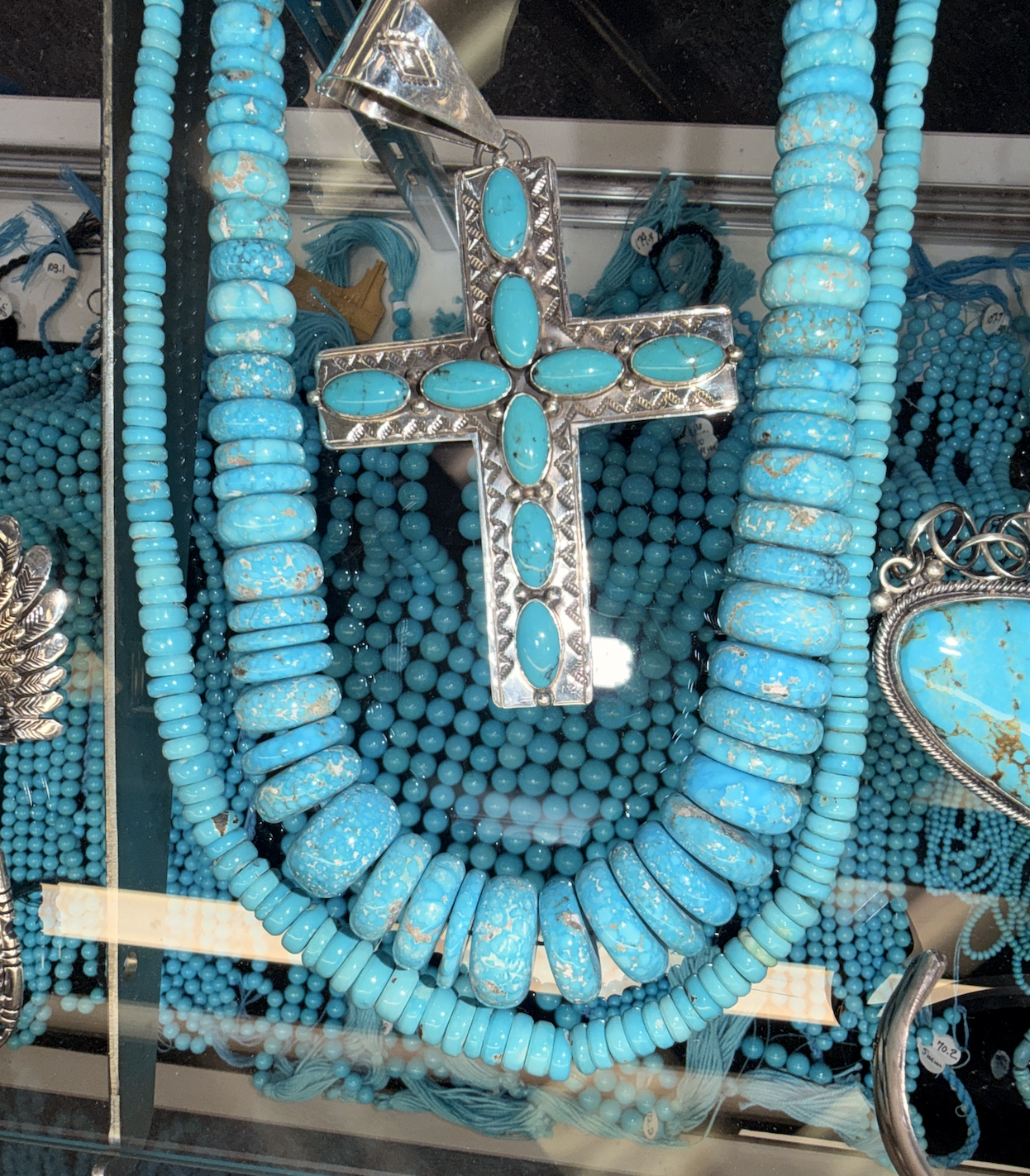 Hand Rolled Turquoise Beads
