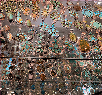 Collection of Native American Silver Turquoise Jewelry